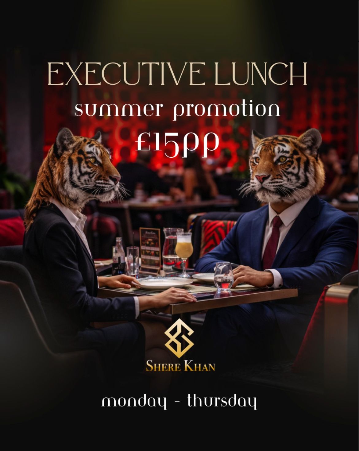 Executive Lunch at Shere Khan Restaurant Enfield